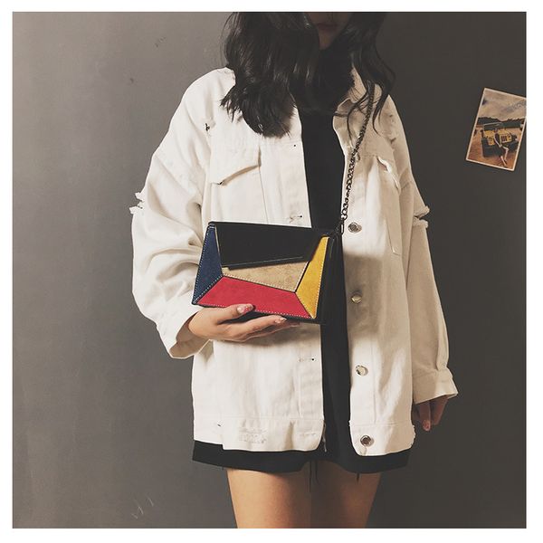brand designer women chain shoulder bag splice leather female large capacity tote bags dropshipping
brand designer women chain shoulder bag splice leather female large capacity tote bags dropshipping