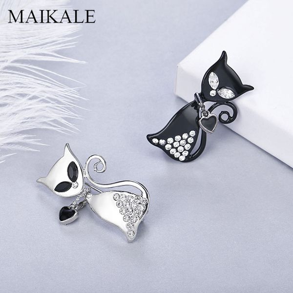 pins, brooches maikale black white crystal cat brooch pins rhinestone animal for women girls bag accessories broche charm gifts, Gray
pins, brooches maikale black white crystal cat brooch pins rhinestone animal for women girls bag accessories broche charm gifts, Gray