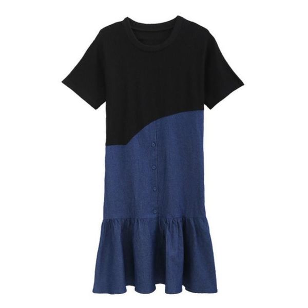 summer stylish denim patchwork cotton maternity dresses plus size clothes for pregnant women slim pregnancy maternity gown 100kg, White
summer stylish denim patchwork cotton maternity dresses plus size clothes for pregnant women slim pregnancy maternity gown 100kg, White