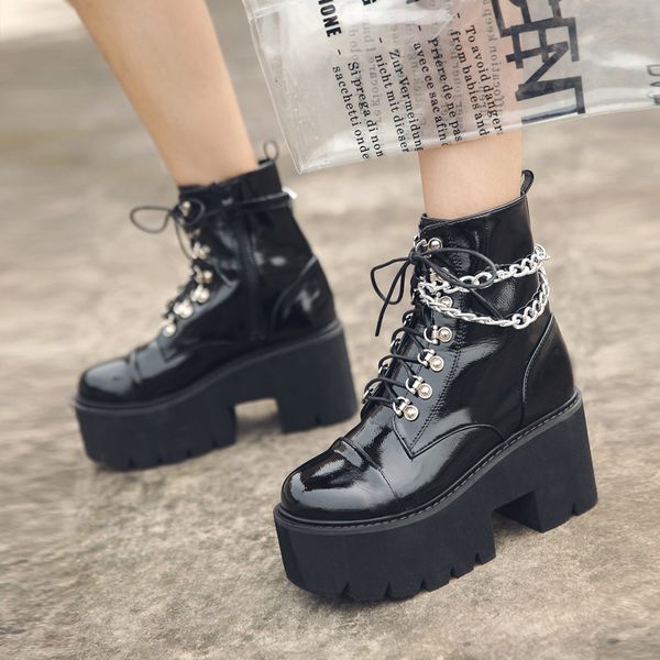platform boots women shoes autumn winter leather boots ankle women's fashion high heels shoes for woman 2020 new, Black
platform boots women shoes autumn winter leather boots ankle women's fashion high heels shoes for woman 2020 new, Black