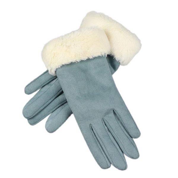 five fingers gloves suede women winter warm plus velvet outdoor windproof riding sports mittens simple full finger touch screen glove, Blue;gray
five fingers gloves suede women winter warm plus velvet outdoor windproof riding sports mittens simple full finger touch screen glove, Blue;gray