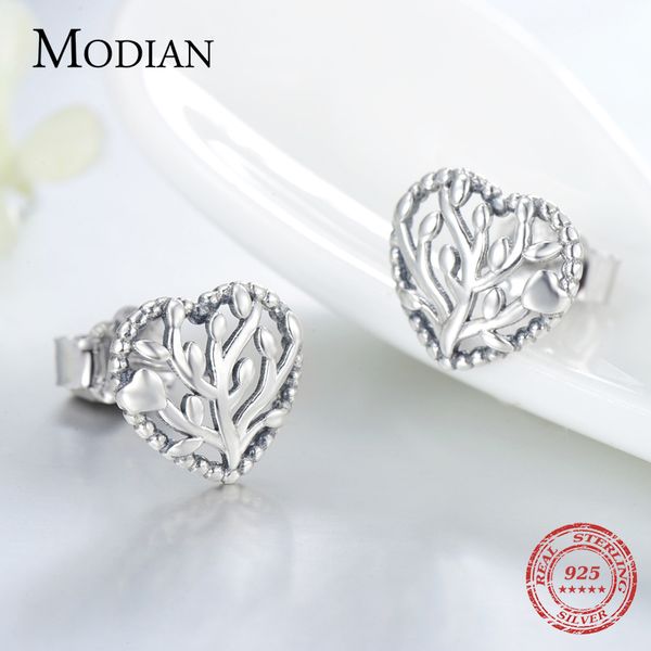 modian hollow line tree leaves heart simple stud earrings for women 925 sterling silver vintage charm jewelry 2020 design bijoux, Black
modian hollow line tree leaves heart simple stud earrings for women 925 sterling silver vintage charm jewelry 2020 design bijoux, Black