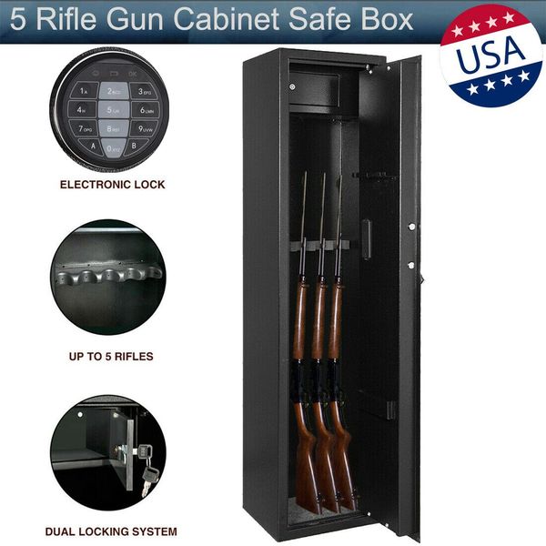 safe mechanical 5 guns safety rifle bullet gun safe electronic code lock jewelry money home black
safe mechanical 5 guns safety rifle bullet gun safe electronic code lock jewelry money home black
