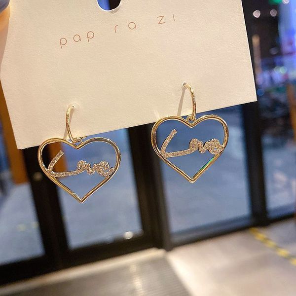 dangle & chandelier high-end cz crystal love hollow heart earrings for women gold color cubic zircon gift jewelry, Silver
dangle & chandelier high-end cz crystal love hollow heart earrings for women gold color cubic zircon gift jewelry, Silver
