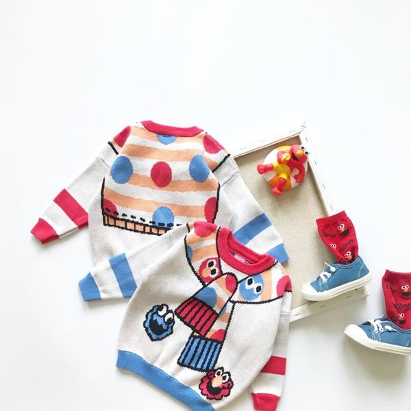 tonytaobaby autumn/winter dress new boys and girls wear children's sweater round collar cute cartoon fake scarf knitted cotton, Blue
tonytaobaby autumn/winter dress new boys and girls wear children's sweater round collar cute cartoon fake scarf knitted cotton, Blue