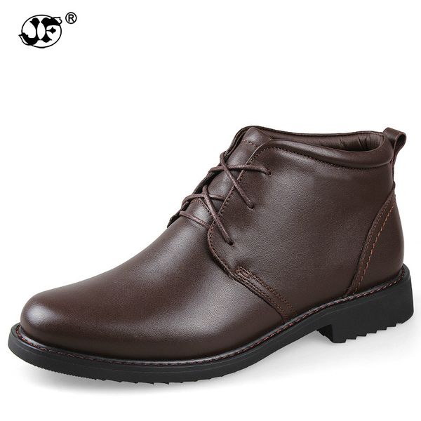 winter boot men 2020 genuine leather dress boots male leather ankle boot plush fur warm snow shoes handmade british style uj09, Black
winter boot men 2020 genuine leather dress boots male leather ankle boot plush fur warm snow shoes handmade british style uj09, Black