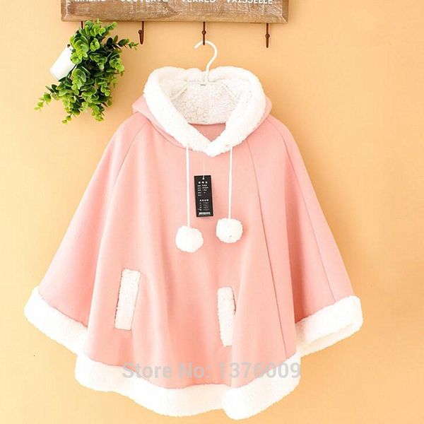 women winter cloak coat jacket wothout button women's coat mori girl sweet outwear harajuku school commute cute, Black
women winter cloak coat jacket wothout button women's coat mori girl sweet outwear harajuku school commute cute, Black