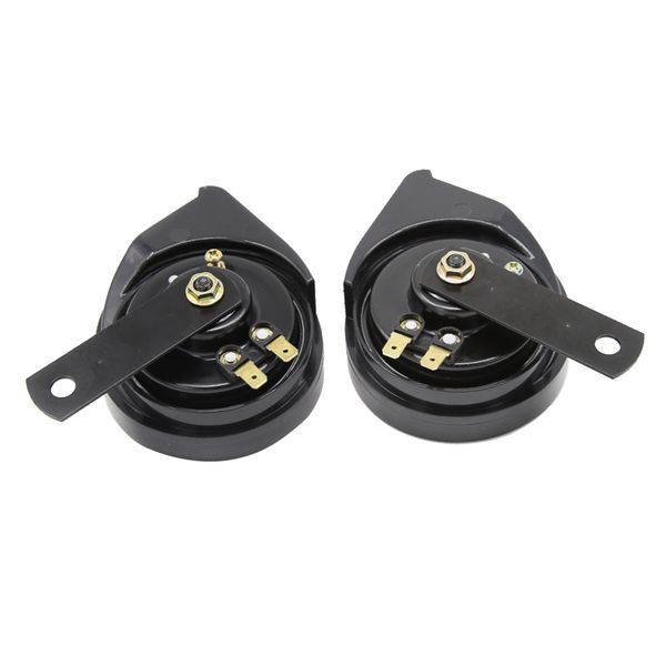2 pieces car boat motorcycle loud 12v 110db dual tone basin air horns siren