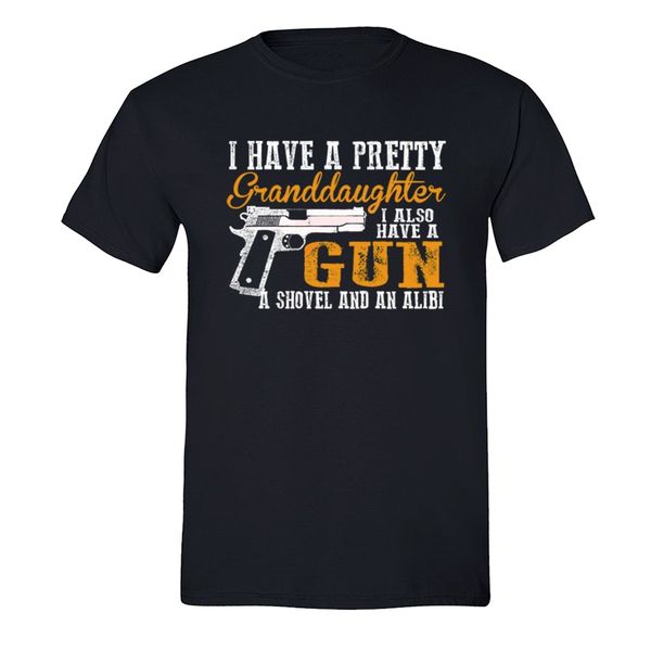 2019 new men's pretty grand daughter gun t-shirt shovel alibi 2nd second amendment tshirt summer fashion
2019 new men's pretty grand daughter gun t-shirt shovel alibi 2nd second amendment tshirt summer fashion