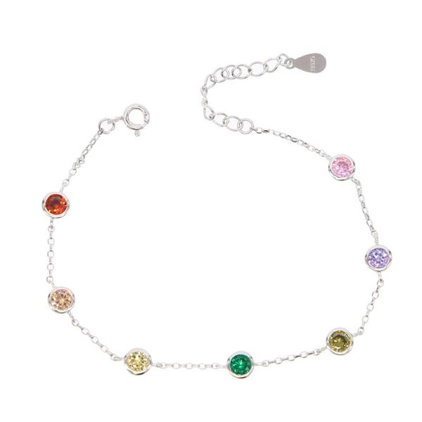 new sterling silver color multicolor cubic zirconia shiny colorful bracelet silver chain women christmas jewelry,adjust bangles, Black
new sterling silver color multicolor cubic zirconia shiny colorful bracelet silver chain women christmas jewelry,adjust bangles, Black