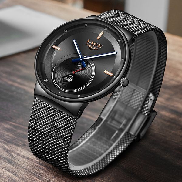 wristwatches lige mens watches 2021 fashion black quartz watch men sport date waterproof male clock relogio masculino+box, Slivery;brown
wristwatches lige mens watches 2021 fashion black quartz watch men sport date waterproof male clock relogio masculino+box, Slivery;brown