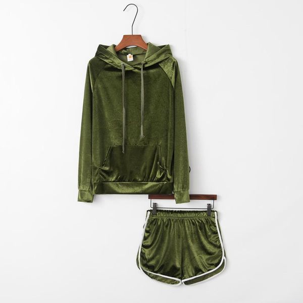 solid color 2pc tracksuits spring autumn designer hooded neck short pants suits females loose sport sets womens, Gray
solid color 2pc tracksuits spring autumn designer hooded neck short pants suits females loose sport sets womens, Gray