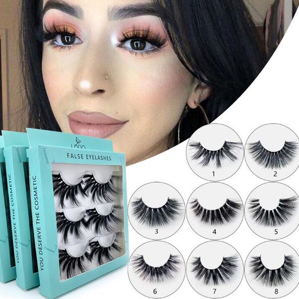 3 pairs 25mm 3d mink hair false eyelashes criss-cross wispy handmade eyelash fluffy lashes extension charming eye makeup tools
3 pairs 25mm 3d mink hair false eyelashes criss-cross wispy handmade eyelash fluffy lashes extension charming eye makeup tools