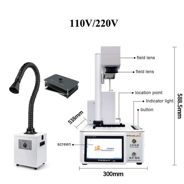 new m-triangel diy printer cnc laser cutting for 11 xs xsmax x back glass remove lcd frame repair laser separate machine+smoker
new m-triangel diy printer cnc laser cutting for 11 xs xsmax x back glass remove lcd frame repair laser separate machine+smoker
