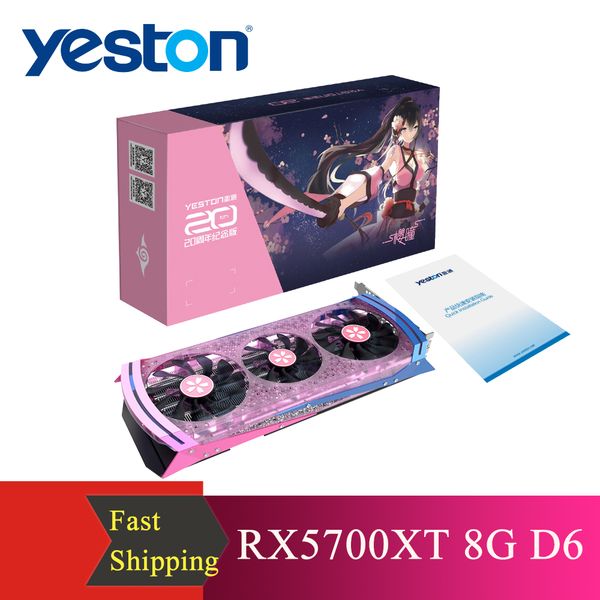 yeston rx5700xt 8g d6 graphics card boost 2010mhz/14ghz 8gb 256bit gddr6 gaming with 3 fans for pc
yeston rx5700xt 8g d6 graphics card boost 2010mhz/14ghz 8gb 256bit gddr6 gaming with 3 fans for pc
