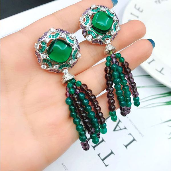 wholesale pendant earrings 2020 popular woman fashion grandmother green earrings beads tassel luxury jewelry stainless steel, Golden;silver
wholesale pendant earrings 2020 popular woman fashion grandmother green earrings beads tassel luxury jewelry stainless steel, Golden;silver