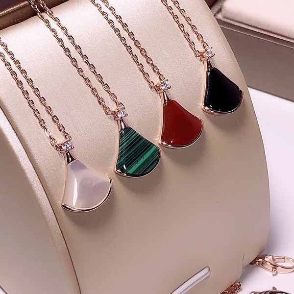 pendant necklaces elegant skirt shape glass necklace for women charm fashion rose gold color fan shaped with zircon jewelry gifts, Silver
pendant necklaces elegant skirt shape glass necklace for women charm fashion rose gold color fan shaped with zircon jewelry gifts, Silver