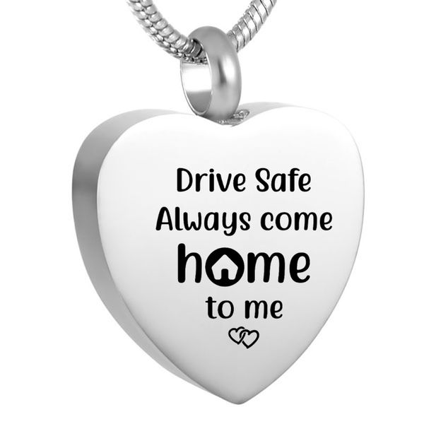 lkj9095 "drive safe" stainless steel cremation jewelry loss of love memorial urn casket keepsake, Silver
lkj9095 "drive safe" stainless steel cremation jewelry loss of love memorial urn casket keepsake, Silver
