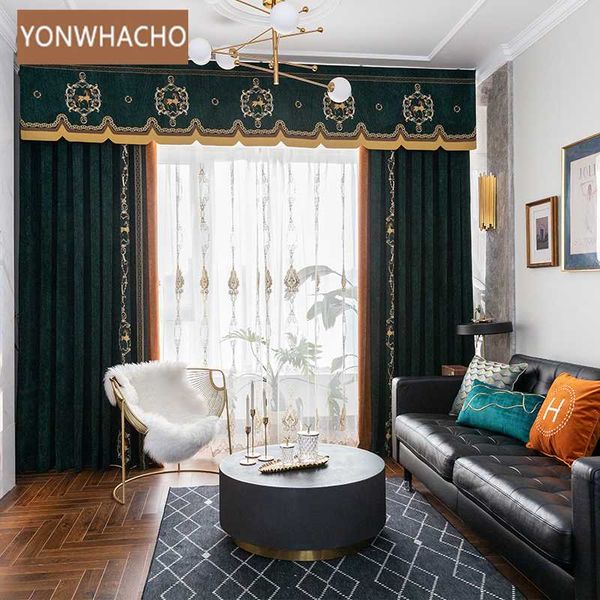 custom curtains luxury dark green seamless stitching american cashmere thick cloth blackout curtain tulle valance drape b840
custom curtains luxury dark green seamless stitching american cashmere thick cloth blackout curtain tulle valance drape b840