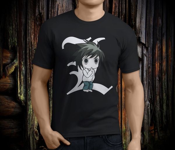 new cool death note l чиби аниме мультфильм серии мужская черная футболка размер s-3xl мужчины взрослых slim fit t shirt s-xxxl
new cool death note l чиби аниме мультфильм серии мужская черная футболка размер s-3xl мужчины взрослых slim fit t shirt s-xxxl
