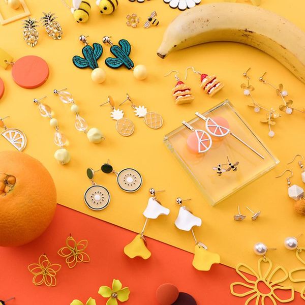 summer korean earrings girl cute orange coconut tree flower fruit star drop earrings for women fashion jewelry accessories, Silver
summer korean earrings girl cute orange coconut tree flower fruit star drop earrings for women fashion jewelry accessories, Silver