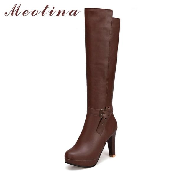boots meotina winter knee high women zipper platform thick heel long buckle super shoes lady autumn big size 43, Black
boots meotina winter knee high women zipper platform thick heel long buckle super shoes lady autumn big size 43, Black
