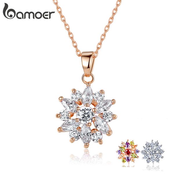 bamoer sell gold color flower necklaces pendants with cubic zircon for women birthday gift jin024, Silver
bamoer sell gold color flower necklaces pendants with cubic zircon for women birthday gift jin024, Silver