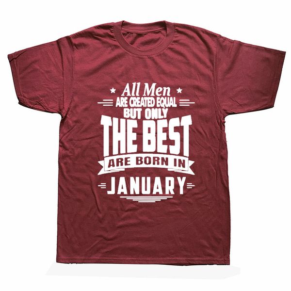 men t-shirt o-neck short sleeve t shirt all men are created equal but the are born in january boyfriend tee shirt 
men t-shirt o-neck short sleeve t shirt all men are created equal but the are born in january boyfriend tee shirt