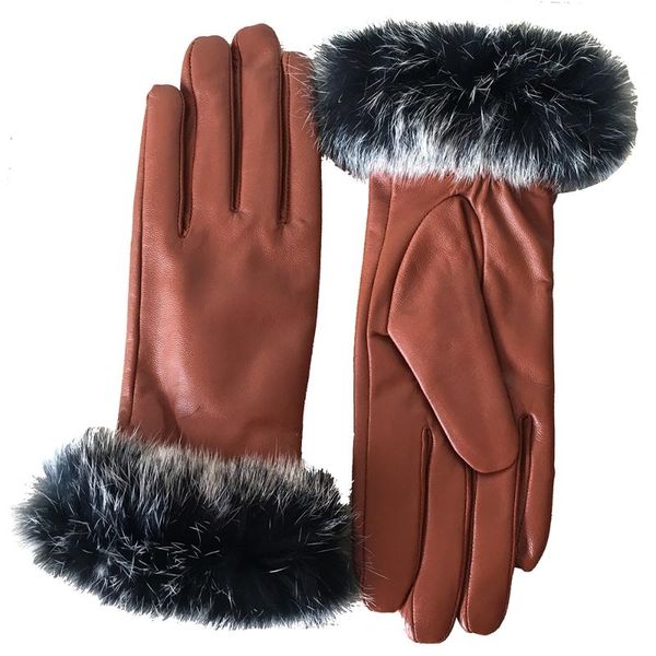 winter genuine leather gloves women 2020 fall new fashion brand ladies fur brown color warm glove goatskin mittens nm63, Blue;gray
winter genuine leather gloves women 2020 fall new fashion brand ladies fur brown color warm glove goatskin mittens nm63, Blue;gray