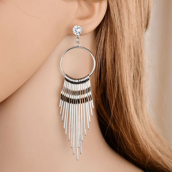stud vintage classic metal earrings gift for women girl round geometric long tassel gold silver color creative jewelry, Golden;silver
stud vintage classic metal earrings gift for women girl round geometric long tassel gold silver color creative jewelry, Golden;silver