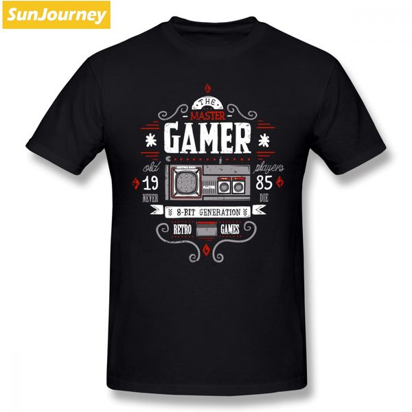 master gamer men t shirt pop family oversize cotton short sleeve clothes