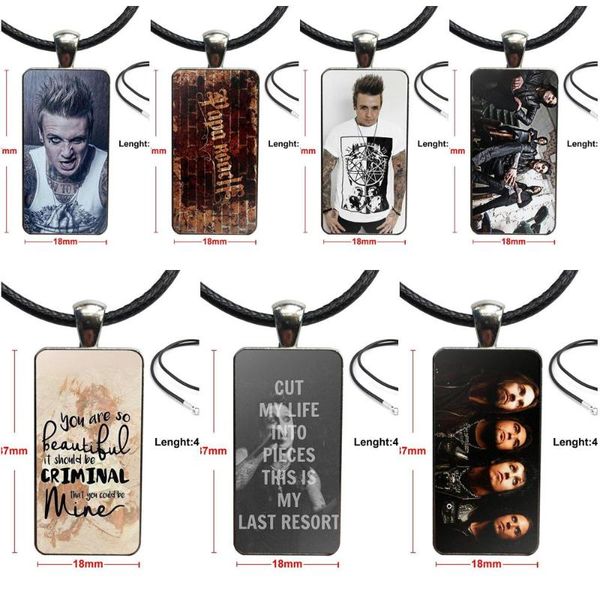papa roach f.e.a.r. fashion band design fashion vintage glass women rectangle necklace pendants for women girls, Silver
papa roach f.e.a.r. fashion band design fashion vintage glass women rectangle necklace pendants for women girls, Silver