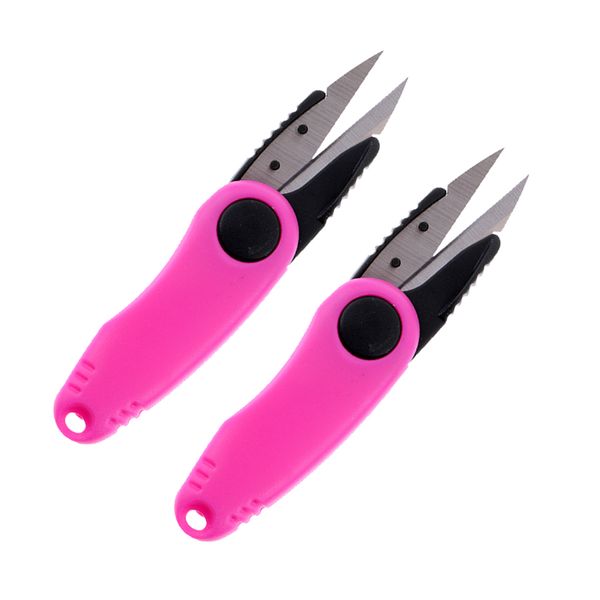 2 pieces mini foldable fishing scissors stainless steel fish line braid string cutter
2 pieces mini foldable fishing scissors stainless steel fish line braid string cutter