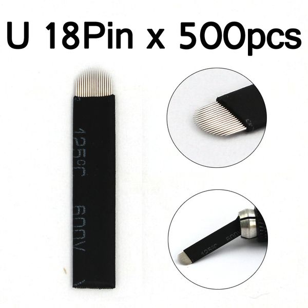 500pcs 0.2mm microblading 18 u shape permanent makeup manual eyebrow 3d embroidery 18 pins black blades
500pcs 0.2mm microblading 18 u shape permanent makeup manual eyebrow 3d embroidery 18 pins black blades
