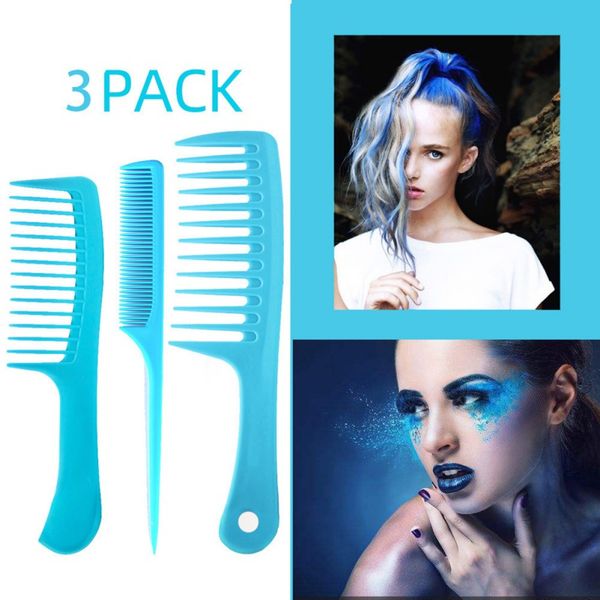 3pcs hair dye combs set hair style kits heat resistant wide teeth dense teeth combs straight handle sharp tail comb maquiagem, Silver
3pcs hair dye combs set hair style kits heat resistant wide teeth dense teeth combs straight handle sharp tail comb maquiagem, Silver