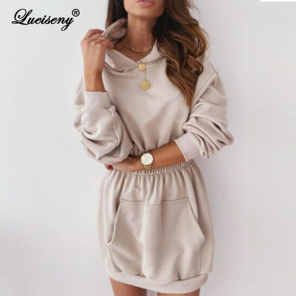 lueiseny long hoodies dress women elastic waist solid long sleeve pocket hooded pullover dress women jumper pullover 2020 new, Black
lueiseny long hoodies dress women elastic waist solid long sleeve pocket hooded pullover dress women jumper pullover 2020 new, Black