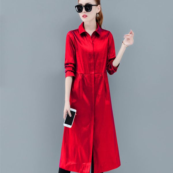 female trench coat 2020 spring and autumn new single-breasted loose coat slim fit cardigan solid color thin section clothes a059, Tan;black
female trench coat 2020 spring and autumn new single-breasted loose coat slim fit cardigan solid color thin section clothes a059, Tan;black