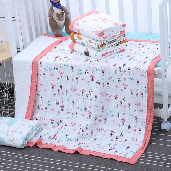 6 layers baby blanket muslin 100% cotton baby swaddles soft newborn blankets bath gauze infant wrap sleepsack stroller cover
6 layers baby blanket muslin 100% cotton baby swaddles soft newborn blankets bath gauze infant wrap sleepsack stroller cover