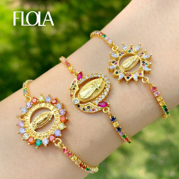 flola multicolor virgin mary bracelets for women crystal bracelets pendant gold christian jewelry virgen de guadalupe brtc09, Golden;silver
flola multicolor virgin mary bracelets for women crystal bracelets pendant gold christian jewelry virgen de guadalupe brtc09, Golden;silver