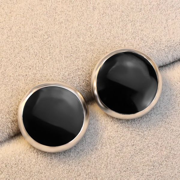 zhouyang stud earrings for women men simple classic black round 8 & 10 mm earring silver color fashion jewelry kbe158, Golden;silver
zhouyang stud earrings for women men simple classic black round 8 & 10 mm earring silver color fashion jewelry kbe158, Golden;silver