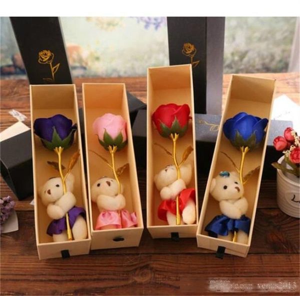 2019 valentine day gift plating golden foil soap flower exquisite teddy bear mother day crative present artificial flowers
2019 valentine day gift plating golden foil soap flower exquisite teddy bear mother day crative present artificial flowers