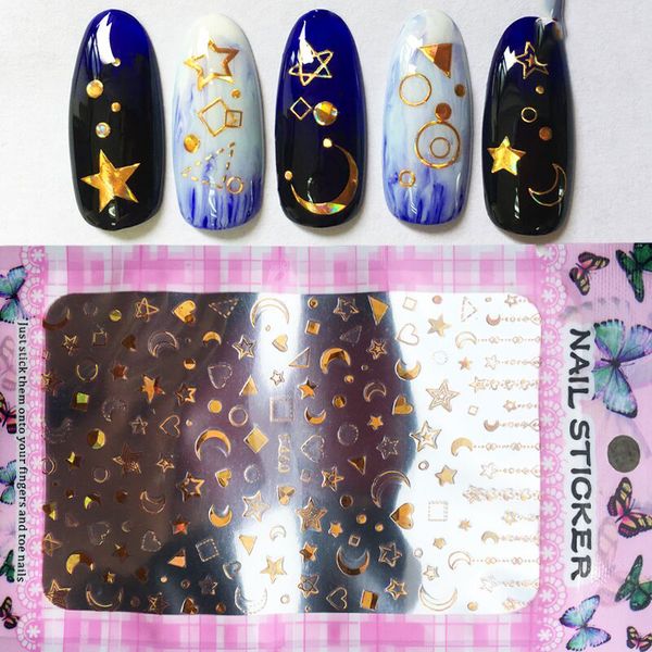 stickers & decals 1 packs nail wraps full cover adhesive art beauty moon&star diy manicure decoration c4643, Black
stickers & decals 1 packs nail wraps full cover adhesive art beauty moon&star diy manicure decoration c4643, Black