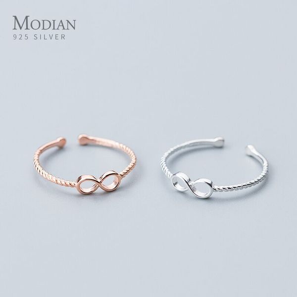 modian mobius 925 sterling silver infinite love slim ring for women fashion twist size ring fine jewelry memorial gift, Golden;silver
modian mobius 925 sterling silver infinite love slim ring for women fashion twist size ring fine jewelry memorial gift, Golden;silver