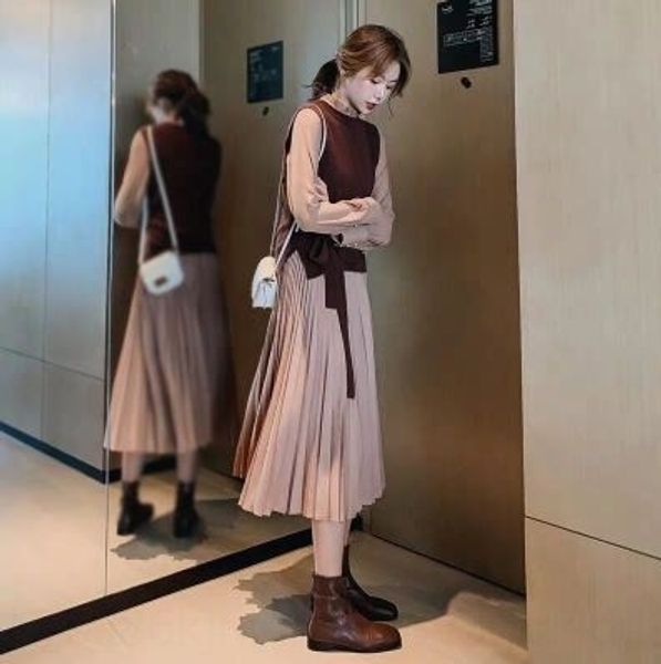 2020 autumn new graceful platycodon grandiflorum french fried street dress dress slimming western style two-piece suit for women qliws qliws, Gray
2020 autumn new graceful platycodon grandiflorum french fried street dress dress slimming western style two-piece suit for women qliws qliws, Gray