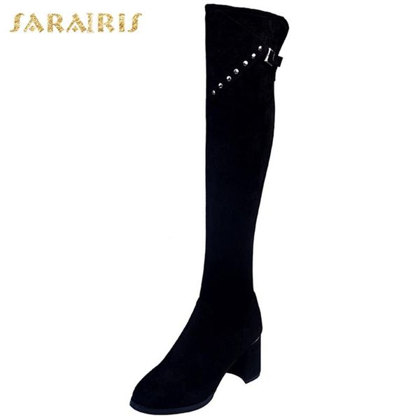 sarairis 2020 fashion autumn england high heels fashion boots woman shoes rivet buckle decoration over the knee boots ladies, Black
sarairis 2020 fashion autumn england high heels fashion boots woman shoes rivet buckle decoration over the knee boots ladies, Black