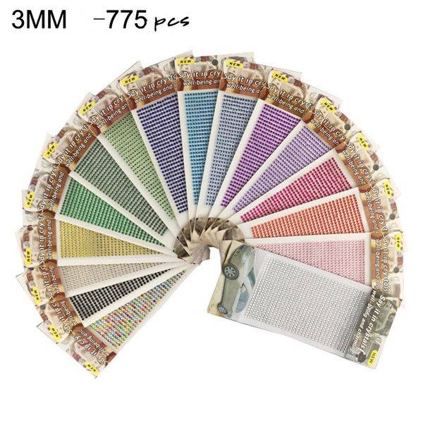 775pcs 3mm self adhesive diy colorful rhinestone sticker sheet 13 colors crystal ribbon with gum diamond stickers for craft car decorations
775pcs 3mm self adhesive diy colorful rhinestone sticker sheet 13 colors crystal ribbon with gum diamond stickers for craft car decorations