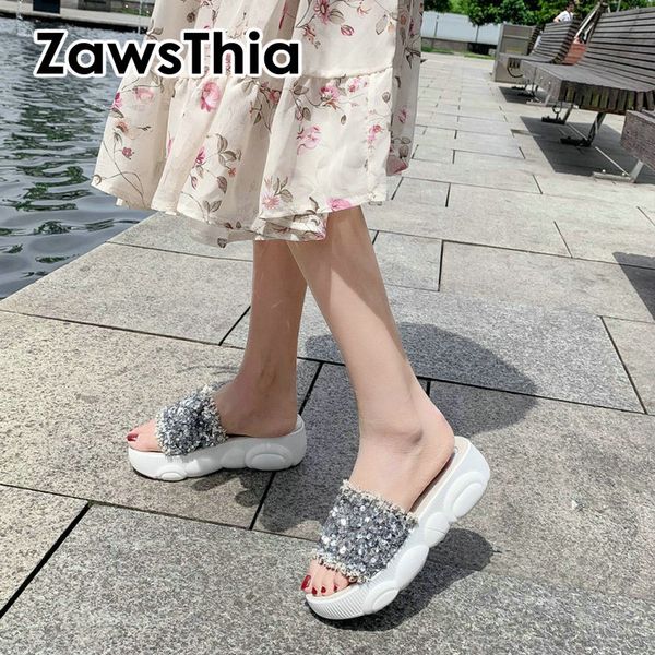 zawsthia 2020 летняя леди повседневная обувь открытый носок платформы скольжения на обувь женщина с блестки побрякушки блестки тапочки женщи, Black
zawsthia 2020 летняя леди повседневная обувь открытый носок платформы скольжения на обувь женщина с блестки побрякушки блестки тапочки женщи, Black