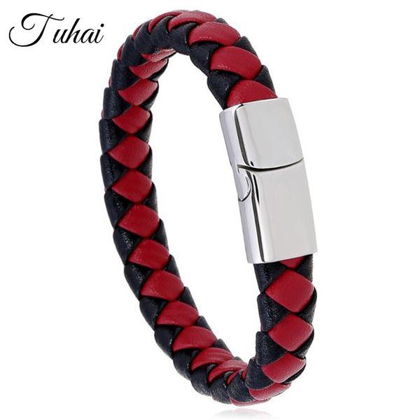 tennis fashion stainless steel bracelet men genuine leather bracelets red color wrap cuff bangles for women, Golden;silver
tennis fashion stainless steel bracelet men genuine leather bracelets red color wrap cuff bangles for women, Golden;silver