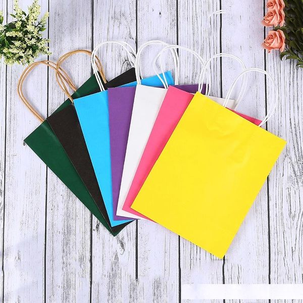 environment friendly kraft paper bag gift bag with handles recyclable shop store packaging bag 7 colors
environment friendly kraft paper bag gift bag with handles recyclable shop store packaging bag 7 colors