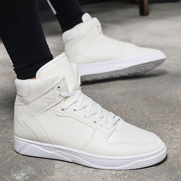 2020 men fashion causal ankle boots autumn leather breathable high leisure sneakers male shoes, Black
2020 men fashion causal ankle boots autumn leather breathable high leisure sneakers male shoes, Black